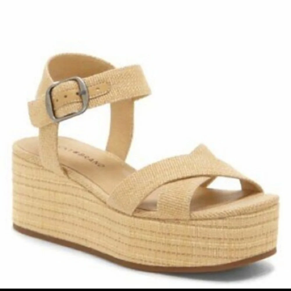 Lucky Brand Bainda Espadrille Flatform Sandals Sz 9